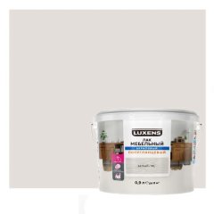 Лак для мебели Luxens акриловый цвет белый полуглянцевый 0.9 л