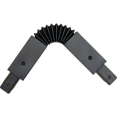 Коннектор Ritter 59752 4 прямой гибкий для соединения трековых шинопроводов встраиваемых цвет черный