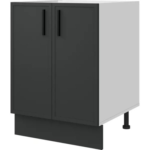 Напольный шкаф Неро 60x82.5x58 см DELINIA МДФ цвет графит