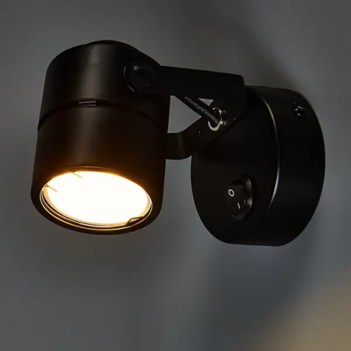 Спот поворотный Arte Lamp Mizar 1 лампа GU10 2 м² цвет черный