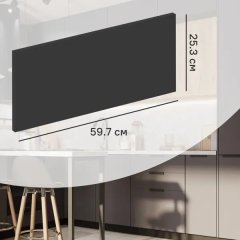 Фасад кухонного шкафа София 59.7x25.3 см KONSENSA ЛДСП цвет серый
