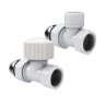 Набор термостатический прямой Royal Thermo Design 1/2М30х1,5 (Белый)