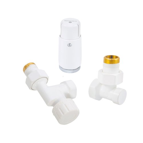 Комплект подключения SCHLOSSER STANDARD MINI 1/2 осевой, белый, с термоголовкой MINI М30х1,5