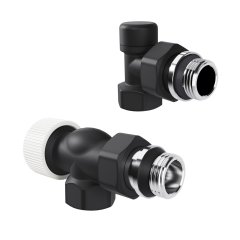 Набор термостатический осевой Royal Thermo Design 1/2М30х1,5 (Черный)
