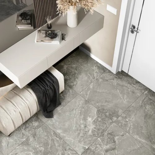 Глазурованный керамогранит Alma Ceramica Cassiopeia 60x60 см 1.8 м² матовый цвет серый