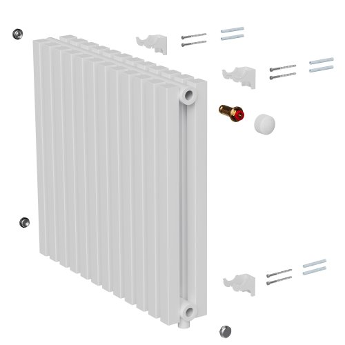 Дизайн-радиатор Royal Thermo Shift Q30 VC2050 - 12 секц. RAL9016