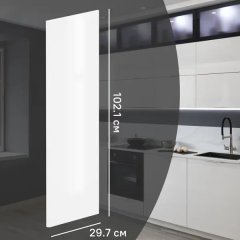 Фасад кухонного шкафа Аша 29.7x102.1 см KONSENSA ЛДСП цвет белый