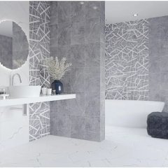 Глазурованный керамогранит Керамин Эйра 40x40 см 2.08 м² матовый цвет белый