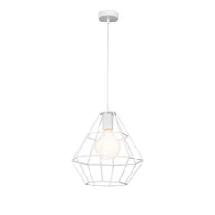 Подвесной светильник Vitaluce Orso white 1 лампа 3м² Е27 цвет белый глянцевый