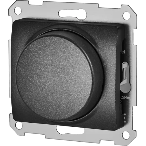 Диммер встраиваемый Systeme Electric Glossa 400 Вт цвет антрацит GSL000723