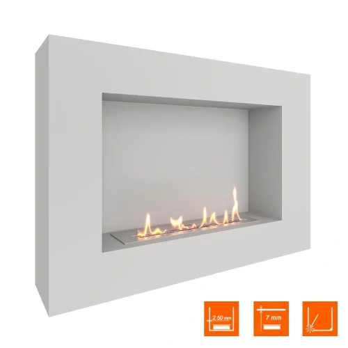 Биокамин SteelHeat WALL GRAND 900 белый