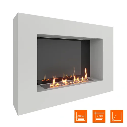 Биокамин SteelHeat WALL GRAND 900 белый