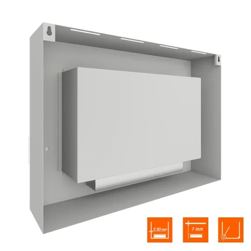 Биокамин SteelHeat WALL GRAND 900 белый