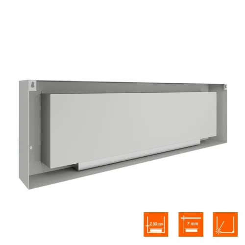 Биокамин SteelHeat WALL LONG 1800 белый