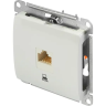 Розетка компьютерная встраиваемая Systeme Electric Glossa RJ45 UTP cat 5e цвет белый