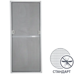Рамочная москитная сетка 55x54 см к окну ПВХ 65x60 см белая