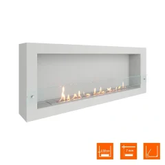 Биокамин SteelHeat WALL ONE 1400 белый
