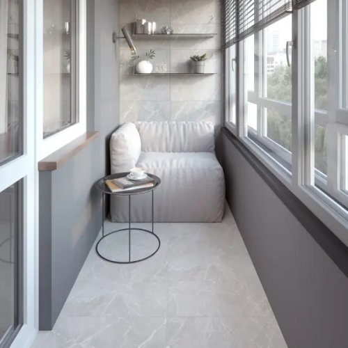 Глазурованный керамогранит LB Ceramics Эпоха 30x60.3 см 1.44 м² матовый цвет камень серый