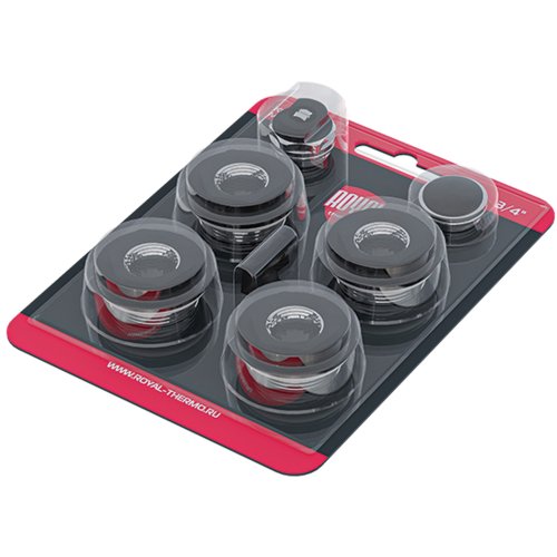 Комплект монтажный Royal Thermo 1”х 3/4 черный