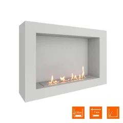 Биокамин SteelHeat WALL ONE 800 белый