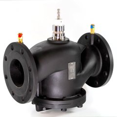 Клапан балансировочный комбинированный РИДАН AQF-R DN100 PN16, с ниппелями, фланцевый