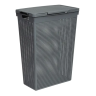 Корзина для белья Виолет Лофт 50л 45x60x26 см цвет серый
