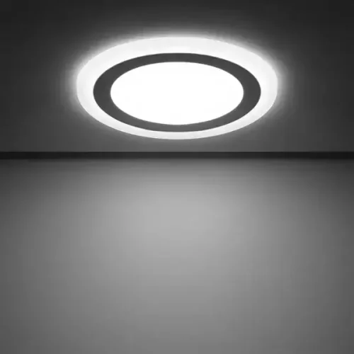 Светильник встраиваемый светодиодный Gauss Backlight BL119 круглый 12/4 Вт 4000 K, алюминий/акрил, цвет белый