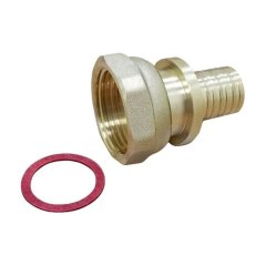 Муфта VARMEGA Slide-fit переходная (переходник) с накидн. гайкой, 25х1, латунь, VM51817
