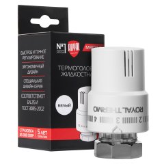 Термоголовка жидкостная Royal Thermo Design М30х1,5 (белый)