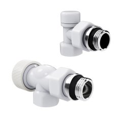 Набор термостатический осевой Royal Thermo Design 1/2М30х1,5 (Белый)