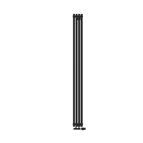 Радиатор КЗТО QUADRUM 30 V 1- 1750-4 RT RAL1T103S9005 (черный матовый муар)