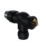 Набор термостатический осевой Royal Thermo Design Pro 15мм М30х1,5 (Черный)