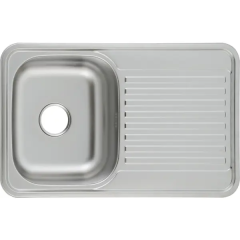 Мойка для кухни врезная с крылом Maidsinks LS7848 78x48 см глубина чаши 18 см нержавеющая сталь цвет серебристый