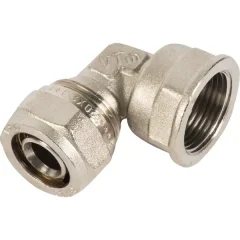 Угол комбинированный 90° Valtec 3/4"x20 мм ВР никелированная латунь VTM.352